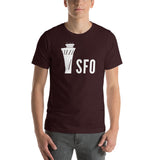 SFO Tower (side view) Short-Sleeve Unisex T-Shirt