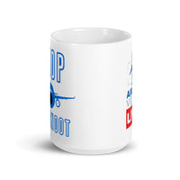 BOOP THE SNOOT (BLUE) White glossy mug