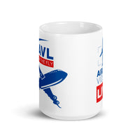 AVL ON THE FLY White glossy mug