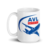 AVL ON THE FLY White glossy mug