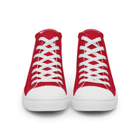 PLANE-SPOT-ER (RED) Women’s high top canvas shoes
