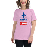 AIRLINE VIDEOS LIVE (BLUE) Women's Relaxed T-Shirt