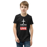 AIRLINE VIDEOS LIVE Youth Short Sleeve T-Shirt