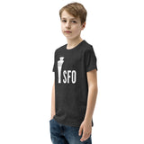 SFO Tower (side view) Youth Short Sleeve T-Shirt