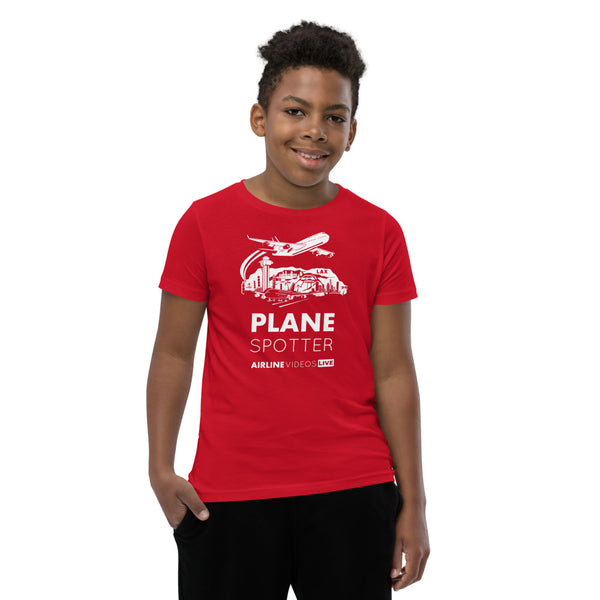 PLANE SPOTTER (AVL) Youth Short Sleeve T-Shirt